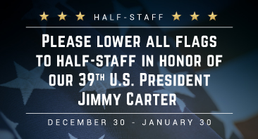 Rotator Image Swap - Half-Staff Jimmy Carter